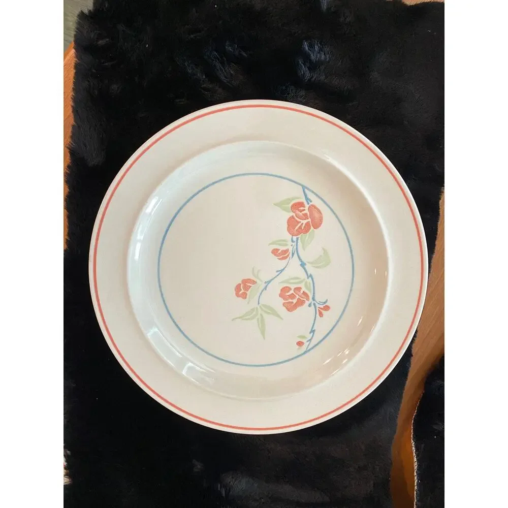 Vintage Anchor Hocking Coralsea Dishes Dinner Salad Cup and Saucers Bowls